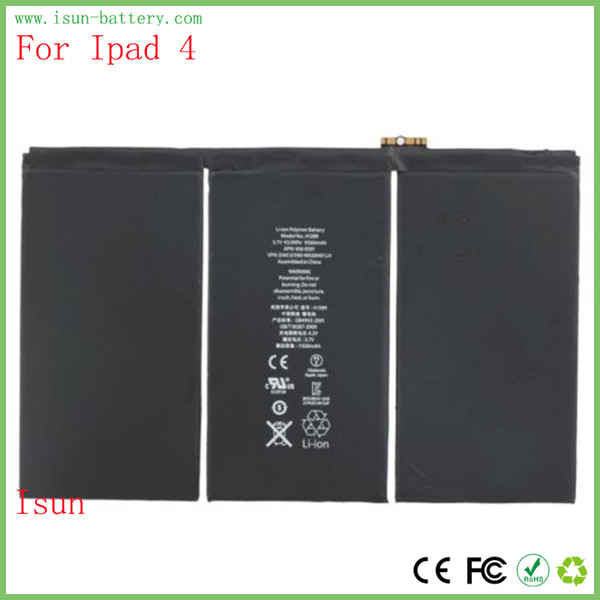 New 11560mAh Li-ion Internal Battery Replacement for iPad 4 4th A1458, A1459, A1460 with Free Repair Tools and free shipping