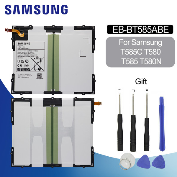 SAMSUNG Tablet Battery EB-BT585ABE For Samsung Galaxy Tab A 10.1 2016 T585C BT580 Replacement Battery 7800mAh