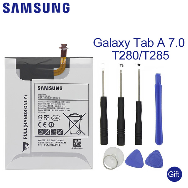 SAMSUNG Tablet Battery EB-BT280ABE For Samsung GALAXY Tab A 7.0 T280 T285 SM-T280 Replacement Battery 4000mAh