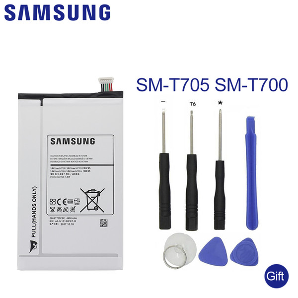 SAMSUNG Tablet Battery EB-BT705FBE For Samsung Galaxy Tab S 8.4 T700 T705 Replacement Battery 4900mAh