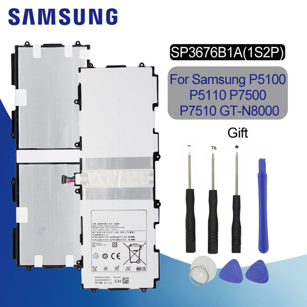 SAMSUNG SP3676B1A For Samsung Galaxy Tab Note 10.1 N8000 N8010 N8020 P7510 P7500 Tablet 7000mAh Original Spare Battery