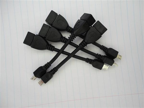 100pcs/lot Micro USB Host Cable OTG 10cm mini usb cable for tablet pc mp4 mp5 Freeshipping