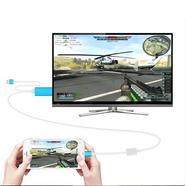 Freeshipping 2m AV HDMI/HDTV TV Adapter USB Cable Port for Android Smart Phone Gamer