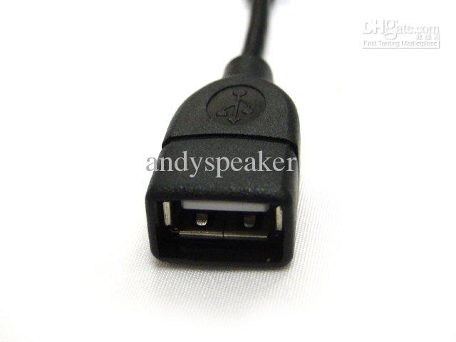 100pcs/lot Micro USB Host Cable OTG 10cm mini usb cable for tablet pc mp4 mp5 Freeshipping