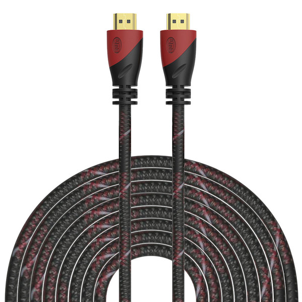 0.5m,1m,1.5m,1.8m,3m,5m,10m High Speed HDMI Cable Gold Plated Connection HDMI to cable 1.4v 1080P 3D for HDTV XBOX PS3