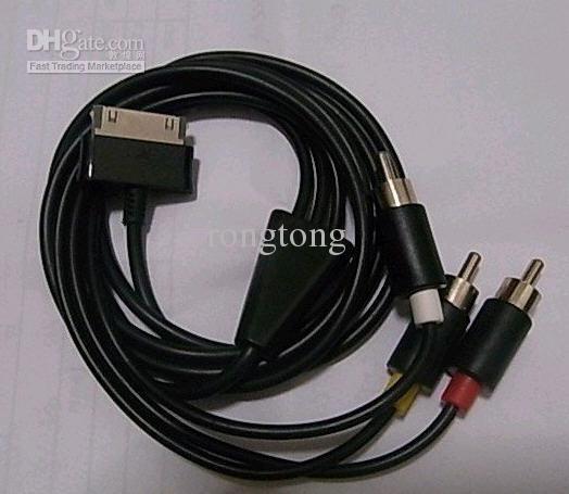 100pcs/lot AV video TV out Cable For SAM Galaxy Tab P1000 tablet AV cable new design Freeshipping