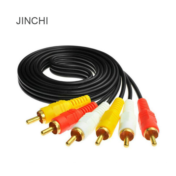 JINCHI Audio and video cable set-top box AV Video Cable RCA red, yellow and white color 1.5m 3m 5m 10m Free shipping