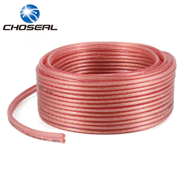 Choseal QS6250 Loud Speaker Cable Pure Oxygen-Free Copper 2*50 2*100 2*150 2*200 Wires/Core DIY Audio Cable For