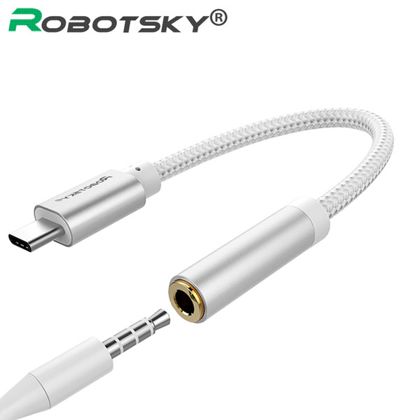 USB Type C to 3.5mm Earphone Headphone Cable Adapter USB-C to 3.5mm Jack Aux Cable for Letv 2 2pro max2 Pro 3 Xiaomi 6