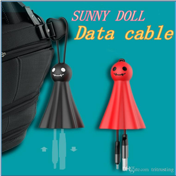 USB Cable Sunny Doll Micro USB Cable Charging Data Sync Mobile Phone Cables For Android Samsung Iphone Data cable MQ100