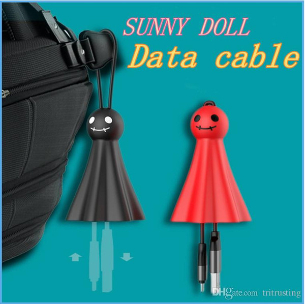 USB Cable Sunny Doll Micro USB Cable Charging Data Sync Mobile Phone Cables For Android Samsung Iphone Data cable MQ50