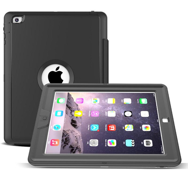 3 in 1 Hybrid Flip Folding Stand Case Heavy Duty Shockproof Smart Cover With Front Screen For iPad Mini 1/2/3/4 air 2 2018 Pro 9.7 10.5 12.9