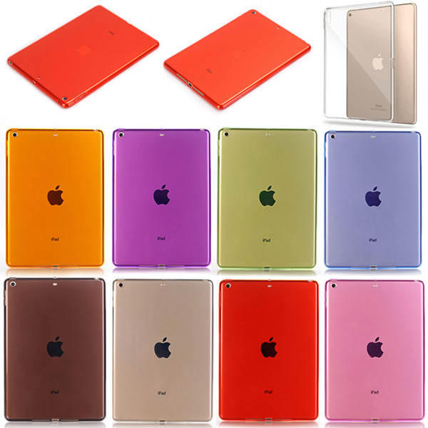 Candy Color Crystal Clear Transparent Soft TPU Protective Back Case Cover For iPad 2 3 4 5 6 Air Pro 11 10.5 9.7 inch 2017 2018 Mini Mini4