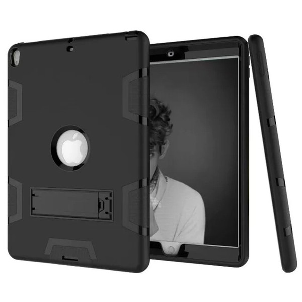 Three Layer Armor Defender Full-body Rugged Cute Slim Hard Protective Case Cover for Apple iPad Min 1/2/3 4/5/6 Air Pro 9.7 10.5 with Stand