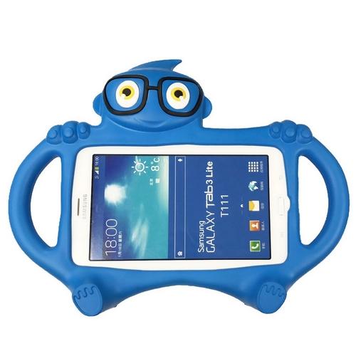 New Glasses kids Case For Samsung Galaxy Tab 3 Lite T110 T111/Tab4 7.0 T230 T231 Cartoon EVA Desk Stand Holder Cover