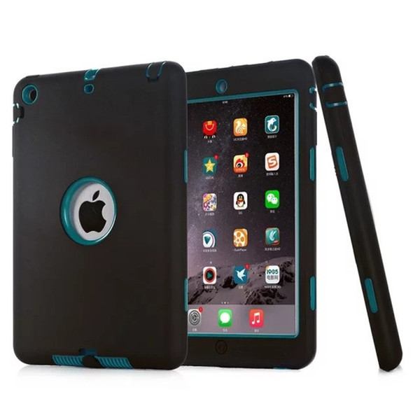 Defender shockproof Robot Case military Extreme Heavy Duty silicone cover for ipad pro 9.7 3 4 5 air 2 2017 10 mini