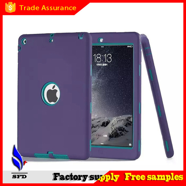 3 in 1 Military Extreme Heavy Duty waterproof shockproof defender case Cover for ipad air ipad 234 ipad mini