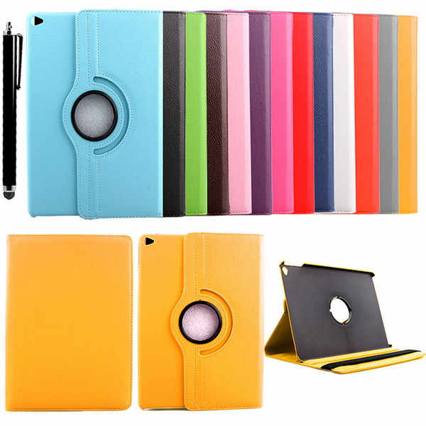 360 Rotating Leather Stand Flip Case For Apple Ipad mini & mini 2 & mini 3/Ipad air /Ipad air2/Samsung Tab S2 T815 T715 Cover