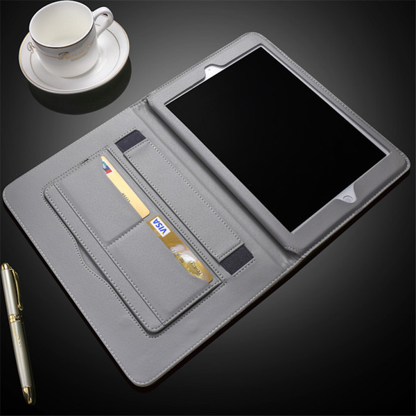 Top Luxury Brand Grid Leather Case for iPad mini 4 3 2 1 Flip cover for iPad Air case for iPad Pro 9.7