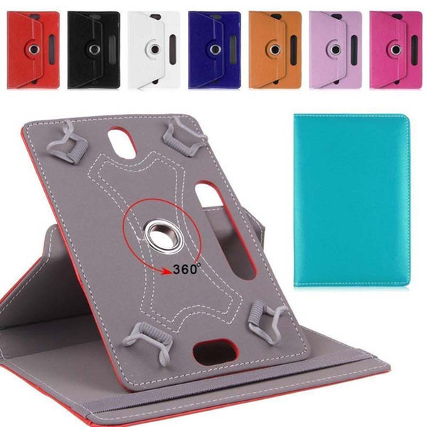 360 Degree Rotate Leather Case Cover Stand For Universal 7 8 9 10 inch Samsung Galaxy Tab 3 4 iPad Air Tablet PC