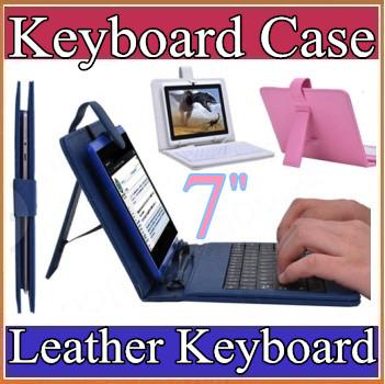 10X Optional Universal keyboard Micro USB Flip Protective Cover Tablet Leather Case For HP Slate 7 7'' 7inch Case 7-1JP