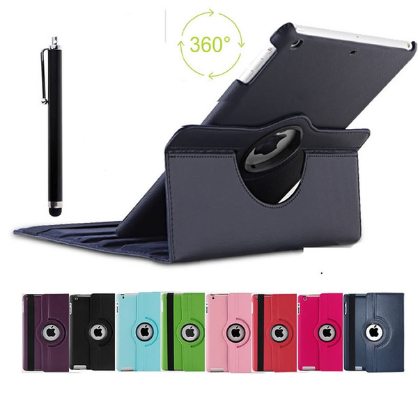 360 Degree Rotating Rotary PU Leather Case Smart Cover Case Stand for iPad 2 3 4 air Mini no Package