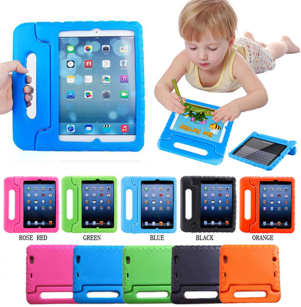 Kids Safe Case EVA Foam For iPad new 2018 mini 234 2/3/4 5 6 Pro 3D Cartoon innoxious Children Kids Shockproof Protection Stand