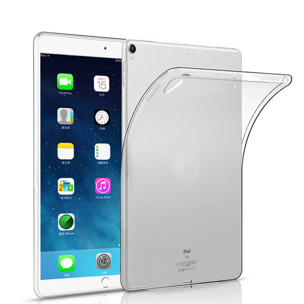 Silicon Case For iPad 5 6 Air Mini 2 3 4 9.7 2017 2018 Pro Clear Transparent Case Soft TPU Slim Cover