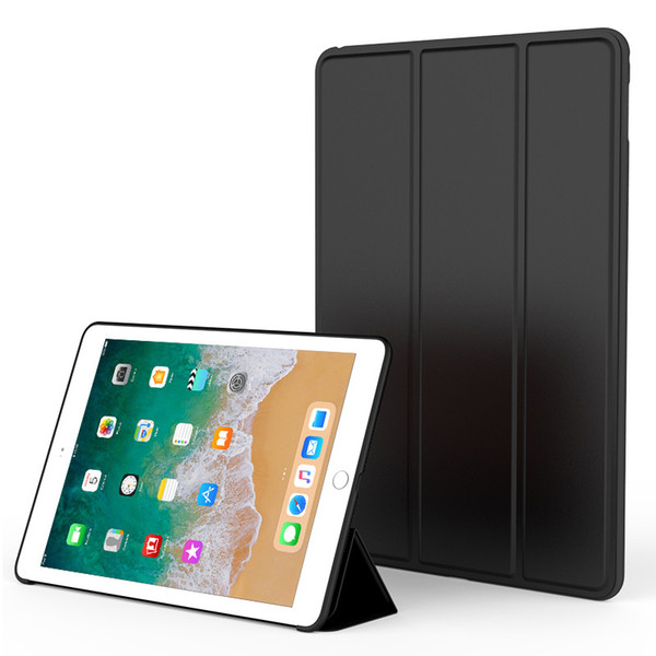 PU Leather Cover Smart Case for ipad Pro 9.7 10.5 2/3/4 Mini 1/2/3/ 5/Air 6/Air 2 Soft TPU Bumper Edge with Auto Sleep/Wake