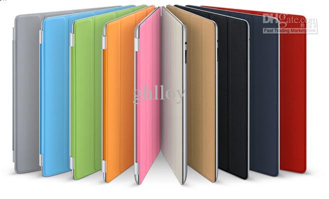 Brand new Smart Cover for ipad 2 &3 &4 tablet pc PU Leather Magnetic Case 4 Stand 50pcs