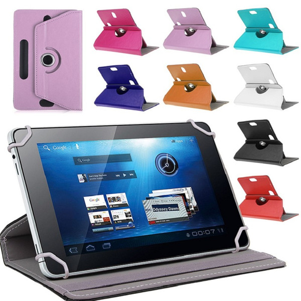 360 Degree Rotate Leather Case Cover Stand For Universal 7 8 9 10 inch Samsung Galaxy Tab 3 4 iPad Air Tablet PC