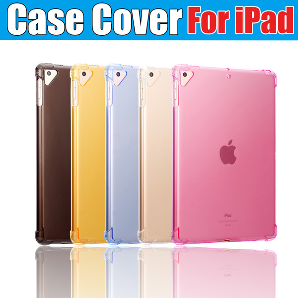 New iPad 2019 Crystal Clear Silicon Case Transparent Case Soft TPU Slim Back Cover for iPad pro 9.7 air 3 4