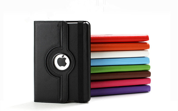 360 Degree Rotating Stand PU Leather Case for Ipad3 4 5 Ipad Mini for Samsung Galaxy Tab3 8.0 Tab4 8.0