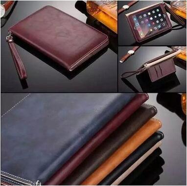 High Quality Hand Holder Design Leather Case For ipad Speaker Amplifier Cover Stand for ipad mini CCA5635 60pcs