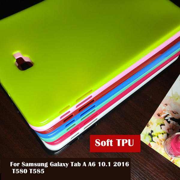 Colorful Case For Samsung Galaxy Tab A A6 10.1 2016 T580 T585 SM-T580 T580N tablet case Soft Silicone TPU Back Cover Case