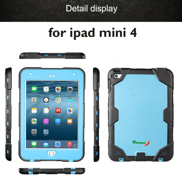 2017 Original Redpepper Waterproof Case For ipad mini 4 Water/Shock/Dirt/Snow Proof cover underwater to IP-68 standards with retail package