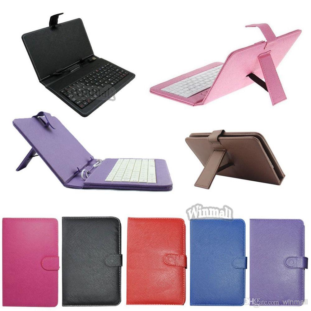 Universal 9 inch PU leather case keyboard with Micro USB cover case for 9 inch A13 T900 A23 A20 Android Tablet PC