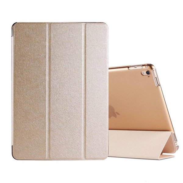 PU Leather Smart Case For ipad mini 4 3 2 air 2 Pro 9.7 Flip Cover Smooth Touch Silk Smart Cover