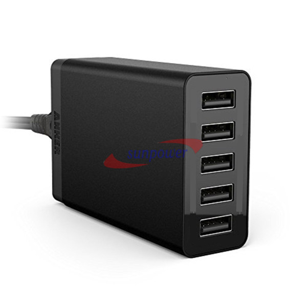 2pcs/lot New 5 Port 40W/5V-8A USB Charger power adapter for iPhone 6 5 4G 3GS for iPhone Samsung Pad