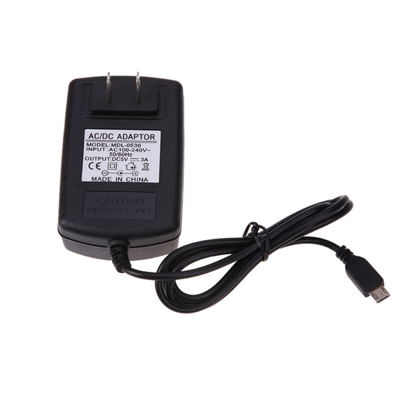 Wholesale- New AC 110~240V 50/60Hz to DC 5V 3A Micro USB Power Supply Adaptor Converter for Windows Android Tablet