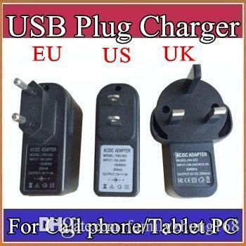 EU US UK Plug Universal USB Charger AC Power Adapter for A33 A31S MTK6572 Tablet PC Cell phone 5V 2A C-PD