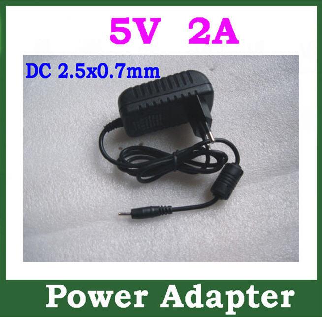 5V 2A 2.5mm Charger for Android Tablet PC Ampe A10 deluxe/A90 Sanei N10 deluxe/N90 Cube U18GT Q88 Ainol Venus Myth Power Adapter Supply