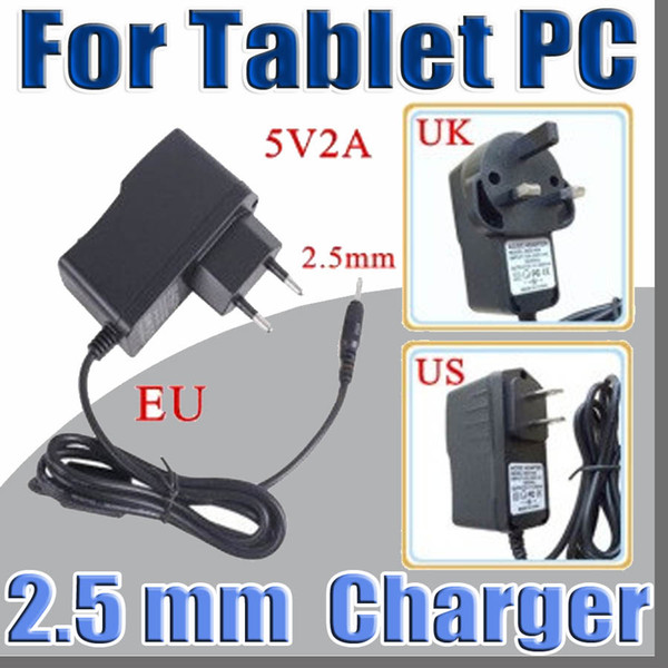 5V 2A DC 2.5mm Plug Converter Wall Charger Power Supply Adapter for A13 A23 A33 A31S A64 7 9 10 inch Tablet PC EU US UK plug A-PD