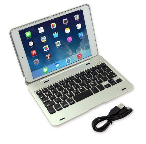 Wholesale For ipad Bluetooth Wireless Keyboard Foldable Case Multi Stand Cover Holder for iPad Mini 1 2 3 New 2in1 shell