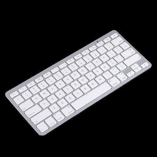 2015 White Slim Wireless Bluetooth Keyboard for iPad iPhone iPod Touch PS3 Keyboard for Android/Phone/PC/Tablet PC Free Shipping