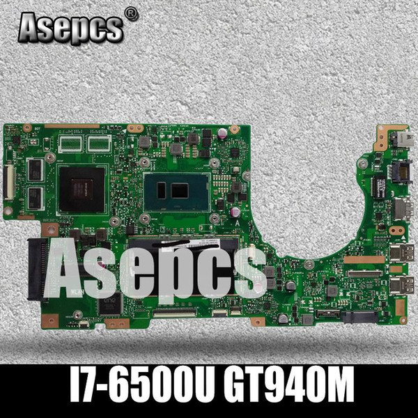 Asepcs K501UX Laptop motherboard for ASUS K501UB K501UX K501U K501 Test original mainboard DDR3-4G RAM I7-6500U GT940M