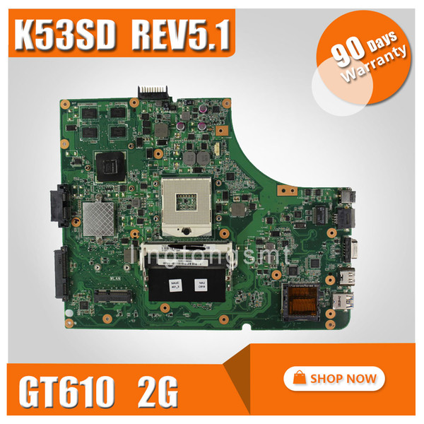 Original K53SD for ASUS motherboard K53SD REV5.1 Mainboard DDR3 PGA 989 N13M-GE1-S-A1 GT610M 2GB 100% tested