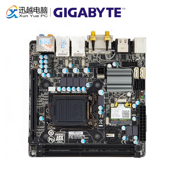 Gigabyte GA-H77N-WIFI Desktop Motherboard H77N-WIFI H77 LGA 1155 i7 i5 i3 DDR3 16G SATA3 USB3.0 DVI HDMI Mini PCI-E Mini-ITX