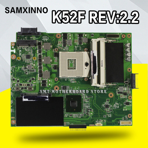 K52F Motherboard HM55-REV:2.2 RAM For ASUS X52F A52F K52J laptop Motherboard K52F Mainboard test 100% OK