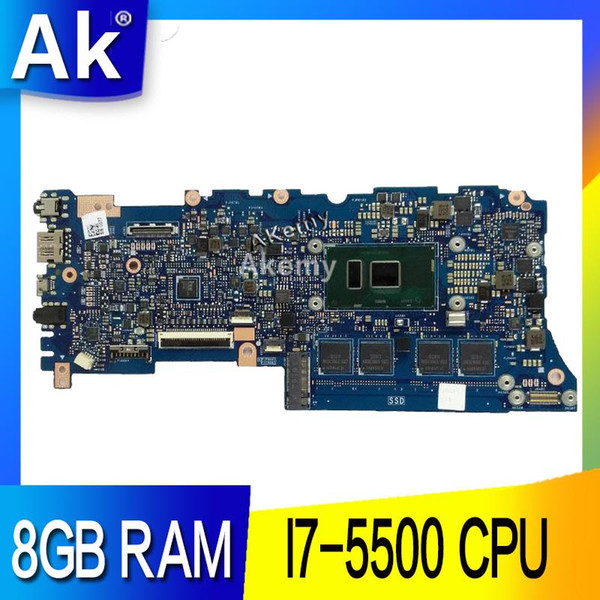 AK UX305LA Laptop motherboard I7-5500 CPU 8GB RAM for ASUS UX305L UX305LA Test mainboard motherboard test 100% ok